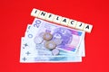 Inflacja w Polsce pod koniec 2021 roku Royalty Free Stock Photo